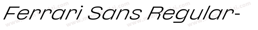 Ferrari Sans Regular字体转换